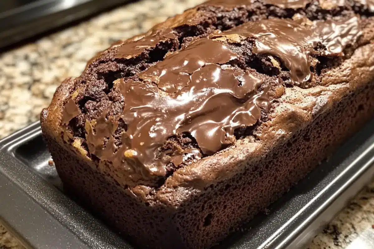 Hot Fudge Brownie Bread