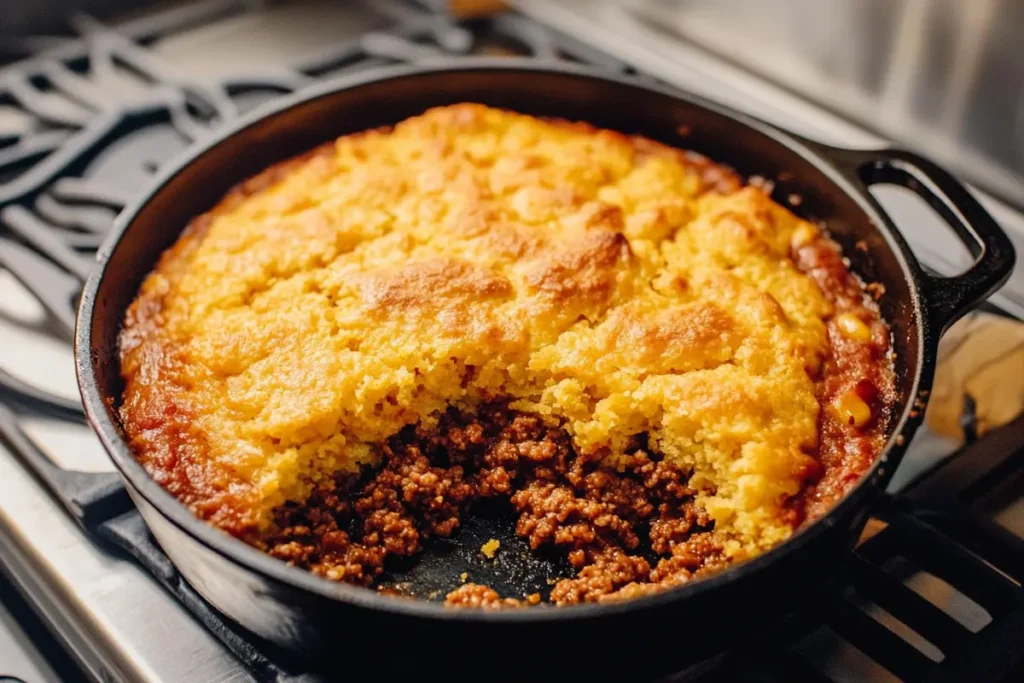 Sloppy Joe Casserole Cornbread