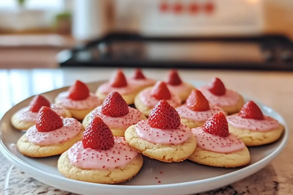Strawberry Kiss Cookies