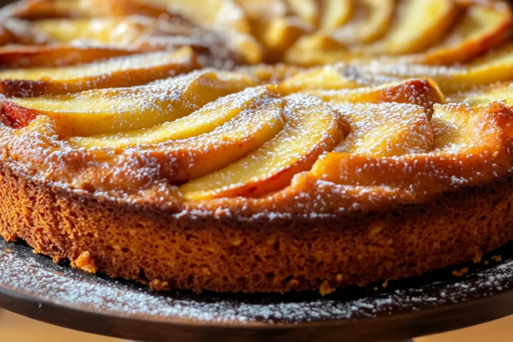 Delicious Homemade Apple Dapple Cake with Cinnamon Glaze