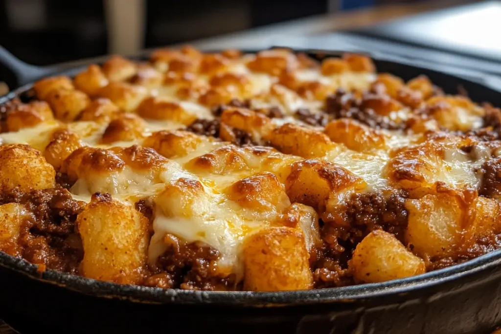 Sloppy Joe Tater Tot Casserole