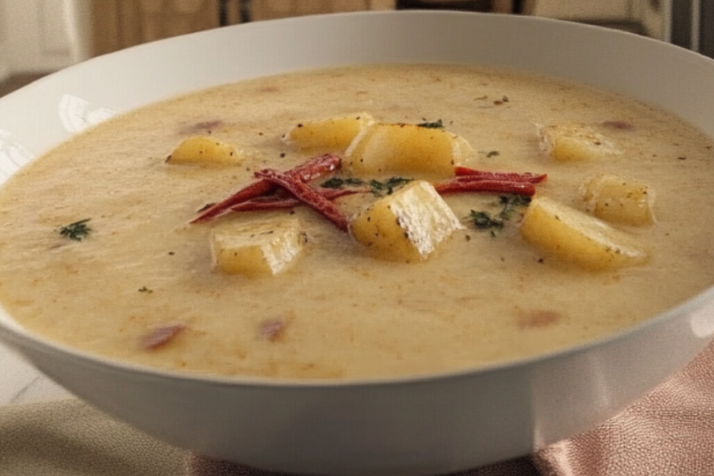 Delicious Cajun Potato Soup Bowl