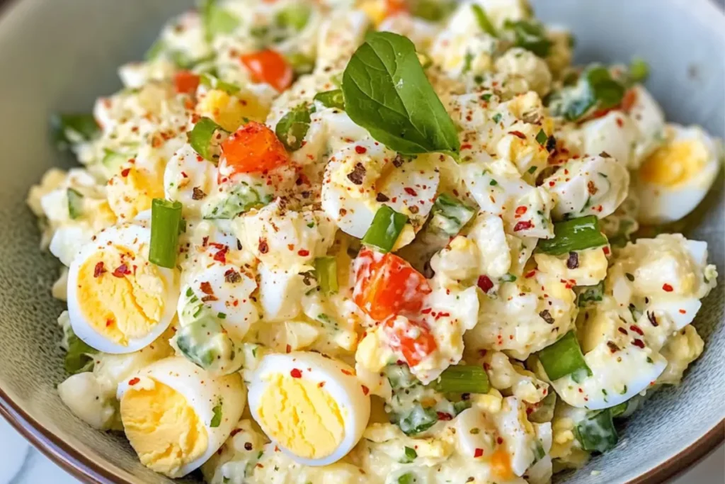 Protein-Packed Cottage Cheese Salad with Eggs on Bread